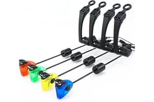 Hirisi Tackle Carp Fishing Swingers 4pcs LED Light 2.5mm Plug with Box Fishing Bite Alarm Fishing Accessories