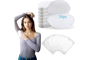 2XK-NOV 36 almohadillas para axilas para hombre y mujer, almohadillas desechables para el sudor de las axilas, almohadillas de sudor para las axilas con polímero superabsorbente, adecuadas para la