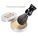 Anself Goat Milk Male Shaving Soap for Beard Cleaning with Aluminium Bowl for Facial Razor