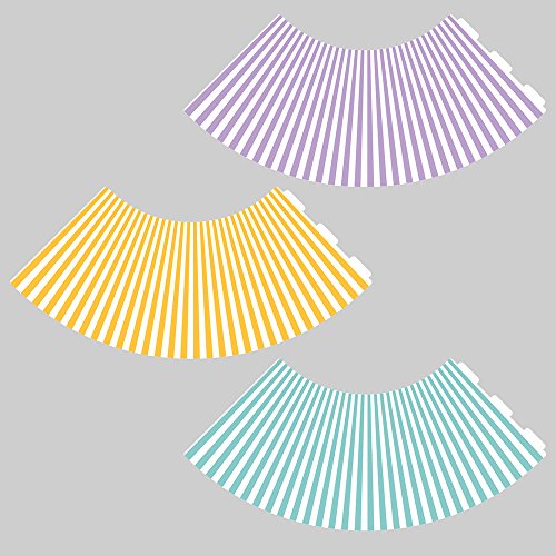 Candle Lights / Lampenschirme für Weingläser / Deko-Lampenschirme / Lampe / Teelicht / Lampshades / Lampenschirm-Set „Jaron“ Tischdeko, 3-teilig - 9