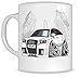 Produktbild Koolart Geschenke k3030-mg Cartoon des Audi RS4 - Karikatur weiß Audi Tasse Geschenk für Herren (Tassen,)