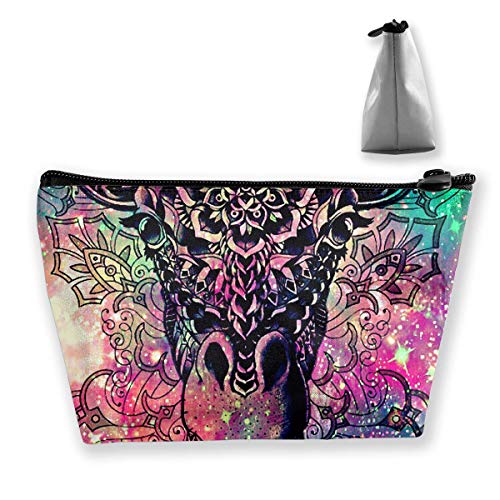 Black White Pot Cosmetic Bags Travel Toiletry Pouch Portable Trapezoidal Storage Pencil Holders