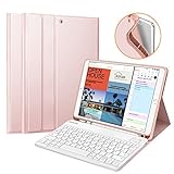 ipad weisser hintergrund Die Tastatur ist aus High-End-ABS-Material hergestellt. Keine billige Silikontastatur, die man ansonsten auf dem Markt findet. Ein Sprungmechanismus unter jeden Tasten ermöglicht eine taktile Rückmeldung bei jedem Tippen, und helfen Ihnen, schneller und fehlerfreier als auf einem Touchscreen zu schreiben.