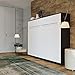 Produktbild Schrankbett SMARTBett Klappbett 140cm Horizontal Wenge mit Weißer Front