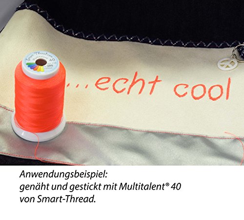 Multitalent® Maschinen-Stickgarn Neon-Set 3 x 1000 m - 7