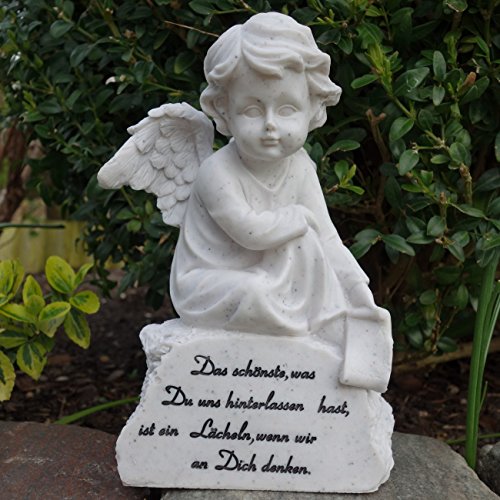 Deko Grabstein Engel und Spruch. Das schönste was Du uns hinterlassen hast… - 5