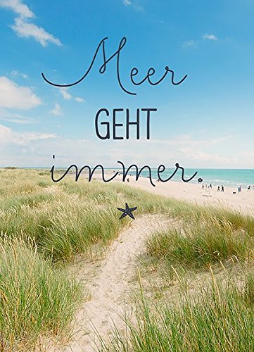 Preisvergleich Produktbild Magnet - Meer geht immer: Kühlschrankmagnet - Maße (BxH): 65 x 90mm