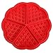 Produktbild Generic Home Silikon Waffel Form Maker Pfanne Mikrowelle Backen Cookie Kuchen Muffin Bakeware Kochen Tools Küche Zubehör Rot 17,5 cm