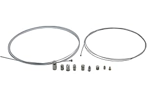 TAKPART Kit de reparación universal con cable Bowden - Cable de acelerador - Cable de embrague con 9 - para bicicleta, scooter, mobylette, ciclomotor.