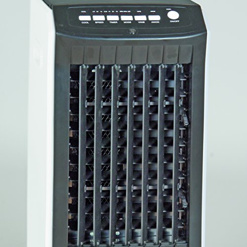 bavaria Luftkühler BLK 65 (65 W, 6,5 l Wasserbehälterinhalt, Timerfunktion, inkl. 2 Kühlakkus und 4 Lenkrollen) - 4