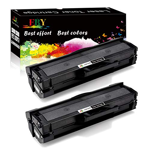 EBY Compatible Samsung MLT-D101S Cartucho de Tóner, 2 Negro Compartible de Reemplazo para Samsung ML-2160 ML-2165W ML-2165 SCX-3405 SCX-3400 SCX-3405F ML-2168 SF-760P Impresora