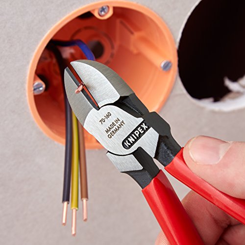 Knipex 70 01 160 Seitenschneider, präzises Schneiden bis Ø 4,0 mm, Länge 160 mm - 3