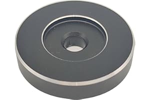 ALEOHALTER Adaptateur 45 tours par minute pour disque vinyle de 17,8 cm, adaptateur dôme 45, facile à installer, stabilité et durabilité, Noir