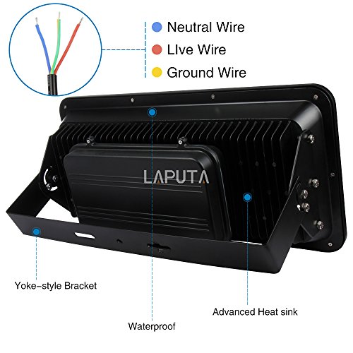 600W LED Fluter Super Hell 60000LM Kaltweiß Flutlicht Wasserdicht IP66 Strahler für Garten Hof Dock - 6