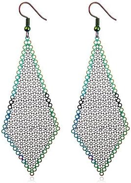 Earrings MJW&amp;EH Women's Drop Dangle Oversized Statement Jewelry Fashion Cool Ethnic Steel Jewelry Wedding Party Costume Jewelry, one size