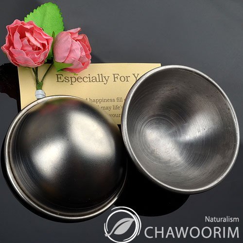 Wakehurst Badebombe Edelstahlformen, Badebomben Presse, Badebombenzange, Badebomben selber machen 2 Stück pro 1 Satz (D2.16inch/5.5cm) - 7