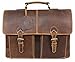 Produktbild Aktentasche Leder Damen Herren große Leder-Tasche Herren-Tasche Dokumententasche Arbeitstasche Notebook-Tasche Laptop-Tasche bis 15.6 Zoll Schultertasche Umhängetasche Tasche Echt-Leder braun PB09A