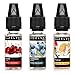 Produktbild 3 x 10ml Elvapo Premium E-LIQUID Probierset Fruchtiges - Kirsche, Heidelbeere, Tropical - für E-Zigaretten und E-Shishas - 0mg (ohne Nikotin) - Made in Germany!