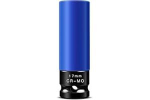 ZOZOA Schlagschrauber Nüsse 1/2 Zoll, 17 mm Nuss, Felgenschutz für Radwechsel, CR-MO, farbcodiert, nicht-zerkratzend, Schonhülsen für Alufelgen, Schlagschraubernüsse für die Automobilindustrie