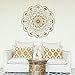 Produktbild AIPIOR Mandala Wandaufkleber Ritual Objekt Wandtattoo Abnehmbare Vinyl Aufkleber Meditationskugeln Tapete Mandala Schlafzimmer Dekor 42x41cm
