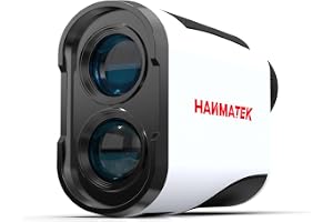HANMATEK GR1200 golf-avståndsmätare 1200 yards räckvidd | 6,5 x förstoring, lutningsmätning, flagglås och vibrationslarm, uppladdningsbart batteri för golfare