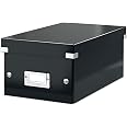 Leitz Click And Store Storage Box – Black CD & Media Organizer, 35.2 Cm Tall