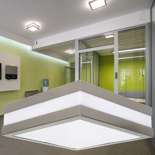 Außen Decken Lampe Fassaden Terrassen Haus Tür Chrom Leuchte quadratisch IP44 Kanlux 8981 - 5