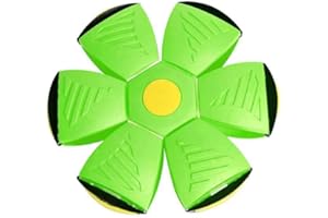 Eshining Magic UFO Ball, Deformed Flying Saucer Ball Frisbee Eltern-Kind-Spielzeug Strandspiele Outdoor-Sport-Geschenk für Jungen und Mädchen (Grün)