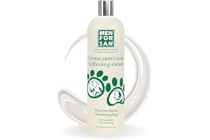 MENFORSAN Crema Suavizante Desenredante para Perros y Gatos | Acondicionador desenredante | Facilita el Cepillado | Pelaje Sedoso y Brillante | 1 L