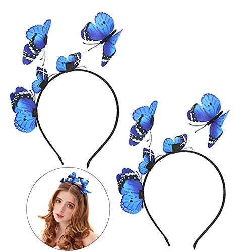 FunPa Fascia per Farfalle, Fascia per Capelli da Donna con Corona a Farfalla Copricapo Fascia per Capelli Fascia per Copricapo per la Festa di Nozze