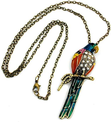 NECKLACE, PARROT, MULTI-COLORED