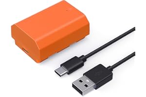 SMALLRIG 2400mAh Batteria per Sony A7IV/FX3/A6700 USB-C Ricarica Rapida Batteria per Fotocamera per Sony A7CR, A7CII, A7RV, A7SIII, FX30, A7III, A7C, A6600, ZV-E1, Arancia - 4969