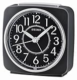 Seiko Beep Wecker mit Schlummerfunktion, Kunststoff, schwarz