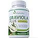 Produktbild Graviola Plus (120 Kapseln) - Blattpulver plus Vitamin C aus natürlichem Acerola - 2000mg Wirkstoff (4 x 500) - pure Qualität bedeutet: keine Füllstoffe, keine Trennmittel und keine synthetischen Stoffe - Guanabana Sauersack Stachelannone