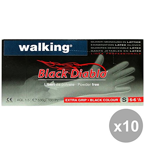 Preisvergleich Produktbild Set 10 Guanti * 100 BLACKDIABLO S Lattice WALKING 010391 Gartenarbeit