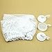 fenrad Deluxe Pet Net Organizer Stuffed Animal Toy Doll Storage Hammock Net and Trim White