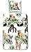Produktbild Aminata Kids – bunte Bettwäsche 135x200 cm Kinder Jungen Mädchen Zoo Tiere Baumwolle Reißverschluss Giraffe Leopard Pandabär Affe Löwe Koala Fotodruck Kinderbettwäsche Bettwäscheset Bettbezug Ganzjahr