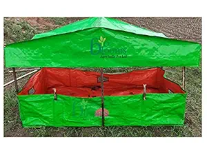BIO BLOOMS AGRO INDIA PRIVATE LIMITED Vermi Compost Making Bed/Vermi Bed 8ft X 4ft X 2ft with Roofing (200gsm)