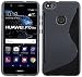 Produktbild S-Line TPU SchutzHülle für Huawei P10 LITE // Silikon Hülle Bumper Silikonschutz Zubehör Case Cover Gel in Schwarz @ Energmix