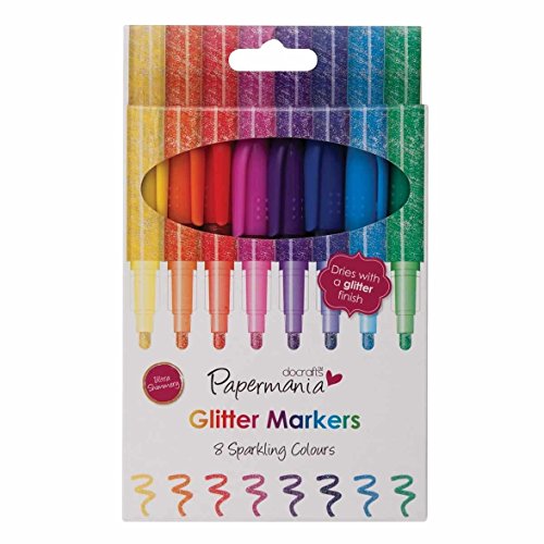Docrafts Glitter Markers (Pack of 8)