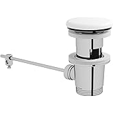 VitrA Metropole Beyaz Seramik S&uuml;zge&ccedil;, Lavabo Sifon &Uuml;st Grubu - 6397l003-0159