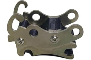 Levigo RC Edelstahl Hydraulischer Bagger Eimer Schnellwechsler für Double Eagle E111/E010/EC160, RC Upgrade Bagger Schnellanschluss Eimerwechsler