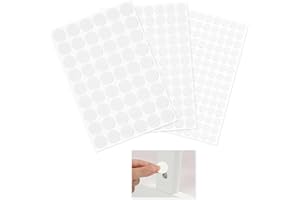 EIAIGKY 290 Pezzi Tappi Coprivite Adesivi Bianchi Universali 12mm 15mm 21mm per Fori di Vite PVC Copriforo, Adesivi Coprivite Bianchi per Armadi Scrivanie Mobili e Riparazioni Senza Residui