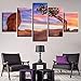 Produktbild Loiazh - Leinwand Wandkunst drucken Bild - dekorative Malerei - 5 Stück-Home und Büro Wanddekoration Stone Mountain Tree 55/45/35x20cm Frame