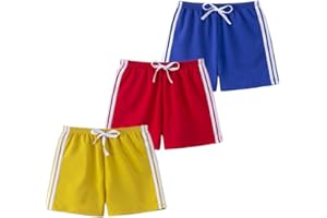 FedMois Pantaloncini in Cotone Bambini e Ragazzi, Confezione da 3