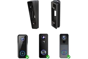 Soporte de Ángulo Ajustable de 25 a 50 Grados Compatible con XTU Timbre Inalámbrico con Camera J7/J9/J9plus, Adaptador de Ajuste de Ángulo Kit de Soporte de Placa de Montaje