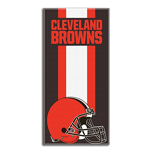 NORTHWEST NFL Cleveland Browns Beach Towel, 30" x 60", Zone Read