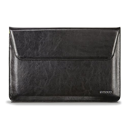 Maroo Leder Sleeve für Microsoft Surface Pro 3 / Pro 4 / Pro (2017) – von Microsoft zertifizierte Schutzhülle [Echtleder | Stylus Halter] – MR-MS3306 - 3
