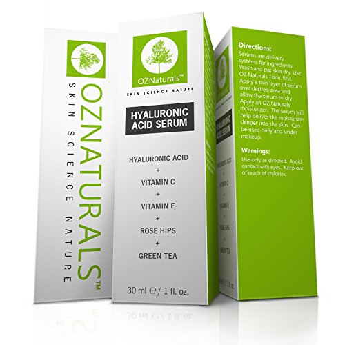 OZ NATURALS–DAS BESTE Hyaluron Säure Serum für die Haut in klinischer Stärke Anti-Aging Serum. Bestes Anti-Falten-Serum mit Vitamin C + Vitamin E – Ein FACELIFT aus der Flasche, wirkt um Ihre Haut mit Feuchtigkeit zu füllen, für das jugendliche strahlende Aussehen. - 6