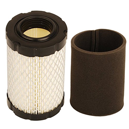 CarkioAir Filter with Pre Filter Compatible with Briggs and Stratton 796031 594201 591334 Pre Filter 797704 Compatible with John Deere MIU1303 GY21435 MIU13963